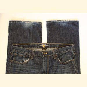 LUCKY Brand Men's 34x32 Dark Blue Denim Jeans